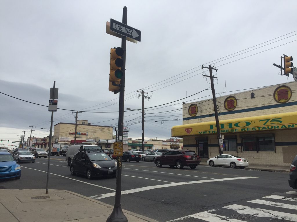 Asian Supermarket And Shopping Center To The East